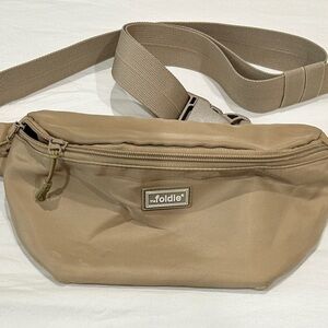 Foldie Tan Crossbody Bag